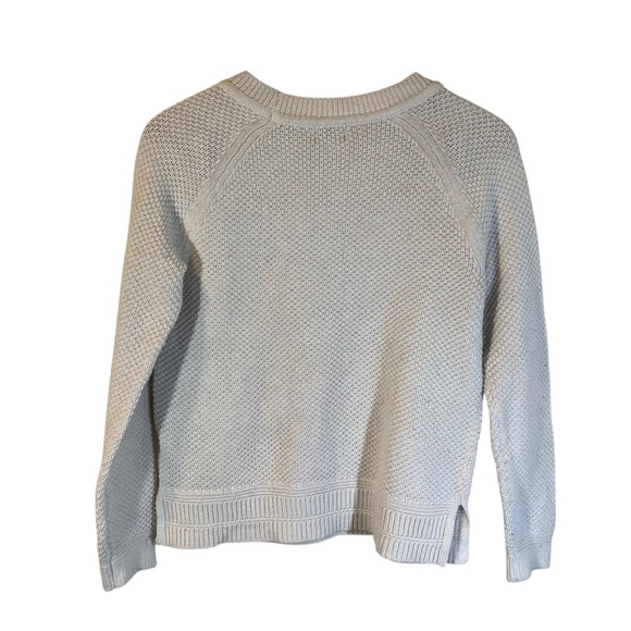 Old Navy Cream Sweater Medium Chunky Knit Long Sleeve Pullover Neutral Plain Top - Picture 2 of 4